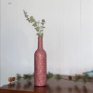 Wine bottle vase